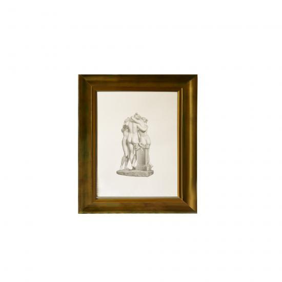 QUADRO 3 GRACES MOLD.OURO L/P-COSTAS