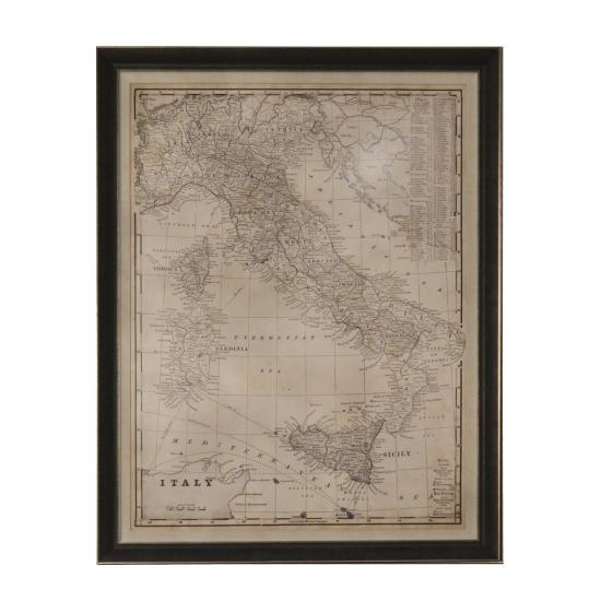 QUADRO MAPA ITALY