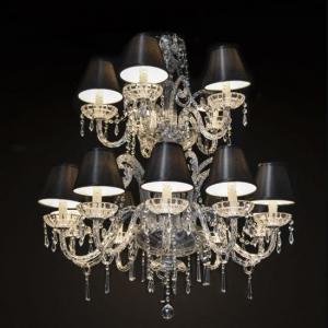 LUSTRE CRISTAL MARIA THERESA 2TIERS 15 LAMPS CLEAR