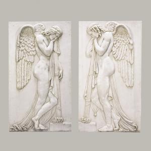 PAR PLAQUES ANJES ART-DECO