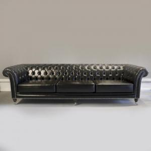 SOF CHESTERFIELD 280 HS PRETO/PRATA