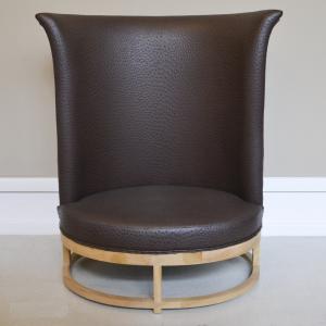 TRONO ART-DECO COURISSIMO AVESTRUZ CHOCOLATE