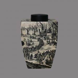 POTICHE CERAMICA TOILE JOUY P