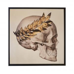 QUADRO SKULL LAUREL MIRROR G