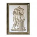 QUADRO 3 GRACES COSTAS MOLD.PRATA L/G 1