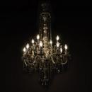 LUSTRE CRISTAL SILVER MARIA THERESA 2TIERS 12 LAMPS 3