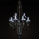 LUSTRE CRISTAL SILVER MARIA THERESA 2TIERS 12 LAMPS 2