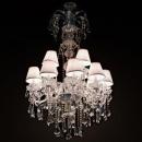 LUSTRE CRISTAL MARIA THERESA 2TIERS 15 LAMPS CLEAR 1