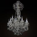 LUSTRE CRISTAL MARIA THERESA 2TIERS 15 LAMPS CLEAR 4