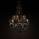 LUSTRE CRISTAL BLACK MARIA THERESA 2TIERS 12 LAMPS 1