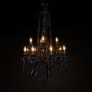 LUSTRE CRISTAL BLACK MARIA THERESA 2TIERS 12 LAMPS 3